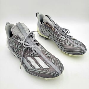 Adidas Adizero Football Cleats Silver Metallic Grey GX5414 Men Size 13 NEW
